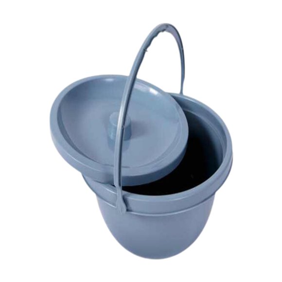 Bunblic Lightweight Chamber Pot with Handle Potty Urine Pot for Boat Bathroom Indoor