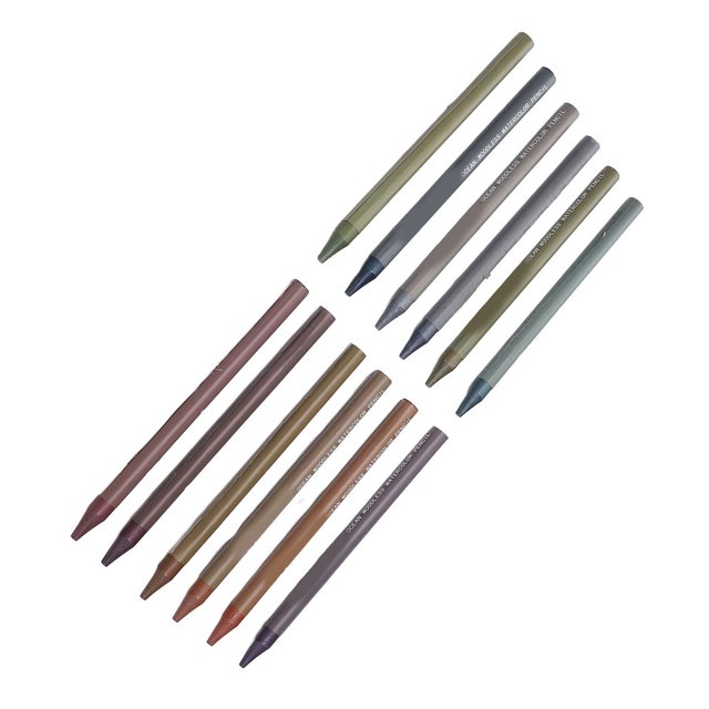 12Pcs Woodless Colored Pencil Set, Water Soluble Assorted Colored Pencils, Woodless Coloured Pencil Set, Coloring Pencils for Adults and Kids, Art Supplies for Schools Offices