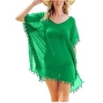 thumbnail image 4 of Paréo pour Femmes, Tenue de Bain, Maillots de Bain, Robe Courte d'Été, Ample, Unie, Paréo, 4 of 4