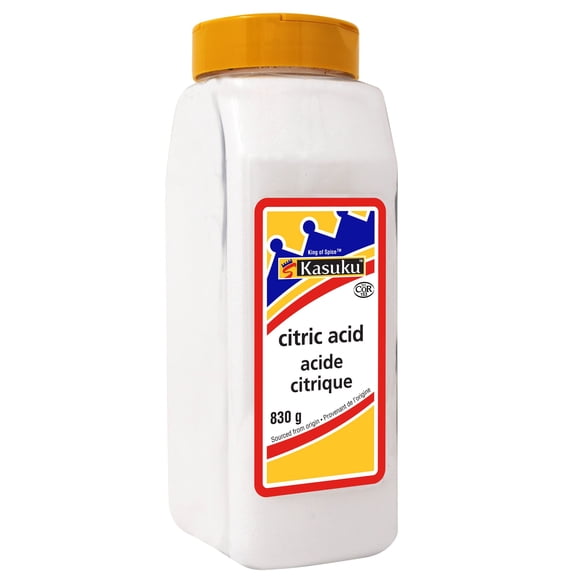 Kasuku - Citric Acid - 830g - 1ct - Pure Tangy Zest & Natural Preservative For Cooking & Crafting (1ct)