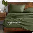 thumbnail image 3 of Bare Home TENCEL™ Sheet Set - Lyocell derived from Eucalyptus - Full, Cypress, 3 of 7