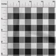thumbnail image 1 of oneOone Cotton Flex Black Fabric Gingham Check Sewing Craft Projects Fabric Prints By Yard 40 Inches Wide, 1 of 4