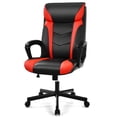 thumbnail image 1 of Patiojoy Office Chair Ergonomic Desks Chair Swivel Computer Chair w/Armrests Red, 1 of 10