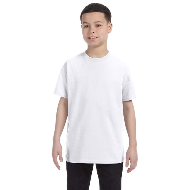 Hanes 54500 Youth Tagless T-Shirt - White - Small