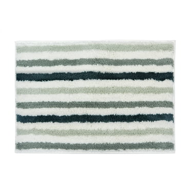 Mainstays Kids Dino Collection Green Stripe Non-Slip Bath Mat, 17" x 24"