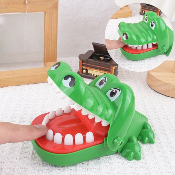 Peluche Crocodile Jouet Crocodile Dentiste - Jeu De Doigts Amusant Pour