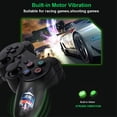 thumbnail image 3 of XYCCA Wireless Game Controller for PS3 Game Pad with USB Charging Cable - (Green), 3 of 3