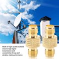 thumbnail image 2 of RF Adapter, Coaxial Adapter, Coaxial Coax Adapter, 2 Pcs/Set Practical Durable Electronics Parts For Coaxial Cable RF Applications Electronics Accessories, 2 of 8