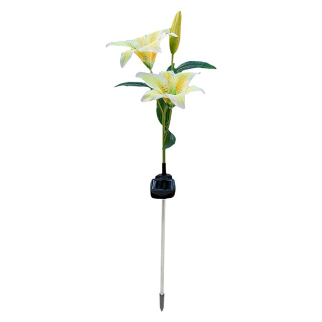Agiferg 2 Lilys Lights Solar 2 LED Color Changing Lilys Lights Led Lawn Lights