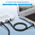 thumbnail image 2 of CAT 8 Ethernet Cable 15ft, High Speed 40Gbps 2000MHz SFTP Flat Internet Network LAN Cable with Gold Plated RJ45, 2 of 5