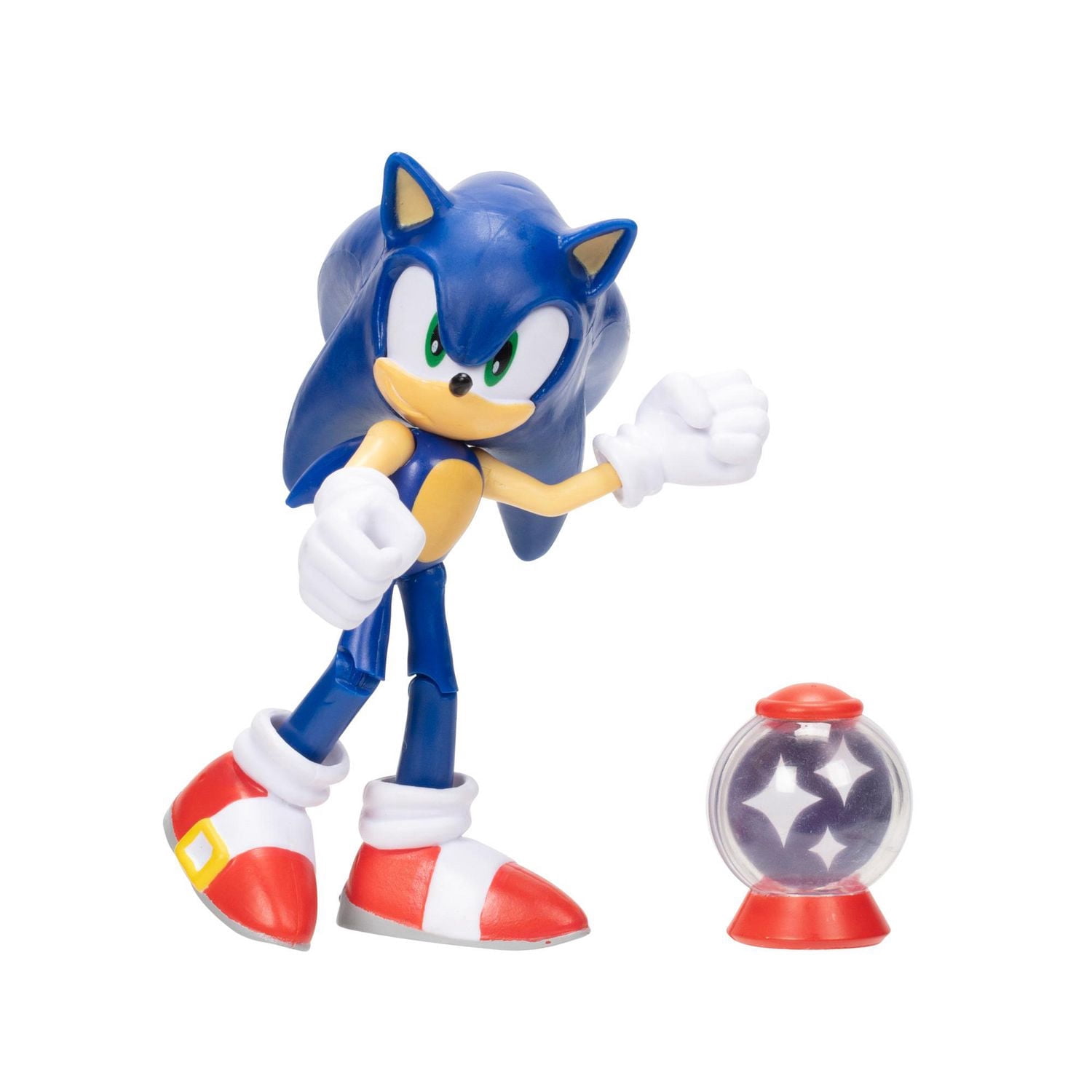 Figurine de 4 pouces Sonic – Sonic avec Boîte d’objet invincible
