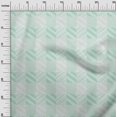 thumbnail image 2 of oneOone Tissu Polyester Lycra Rayé Imprimé Géométrique Tissu au Mètre 56 Pouces de Large, 2 of 4