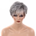 thumbnail image 2 of Perruque Remy pour Femmes Cheveux Humain Pince Topper Postiche Toupie Dentelle Vrai Haut Perruque, Chandail Toupie, 2 of 7