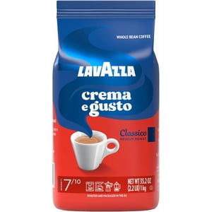 Lavazza - Crema e Gusto 1KG Coffee de haricots entiers - Rôtissement moyen