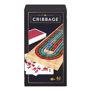 Spin Master Games, Cardinal Classics, Solid Wood Cribbage Folding Board Game, for Familied and Kids Ages 8 and up