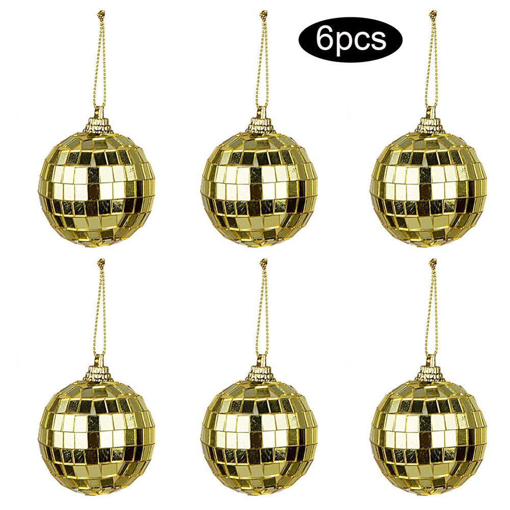 6Pcs 3cm Mirror Disco Ball Hanging Party Disco Ball Party Festivals Decorations