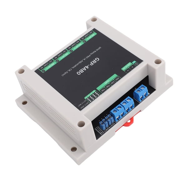 10A 5V 2 Channel GPIO Relay Switch Board Module, Optocoupler Isolation, Industrial Automation Control, ABS Rail Mount Case, for Smart Home Systems