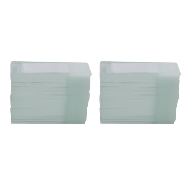 100Pcs Microscope Slides Rounded Corner Blank Glass Microscope Slides for Sample Observation