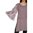 thumbnail image 4 of Moomaya Kurta Court Imprimé Kimono Tunique à Manches pour Femmes Tenue d'Été Kurti pour Dames, 4 of 5