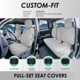 thumbnail image 2 of FH Group Custom Fit Neoprene Car Seat Covers for 2022-2024 Nissan Frontier Solid Gray Full Set, 2 of 9