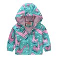 thumbnail image 4 of Toddler Winter Coat Cute Animal Printed Solid Color Lightweight Coat Windproof Coats Spring Jacket 2-3 Years Kids Clothes, 4 of 4