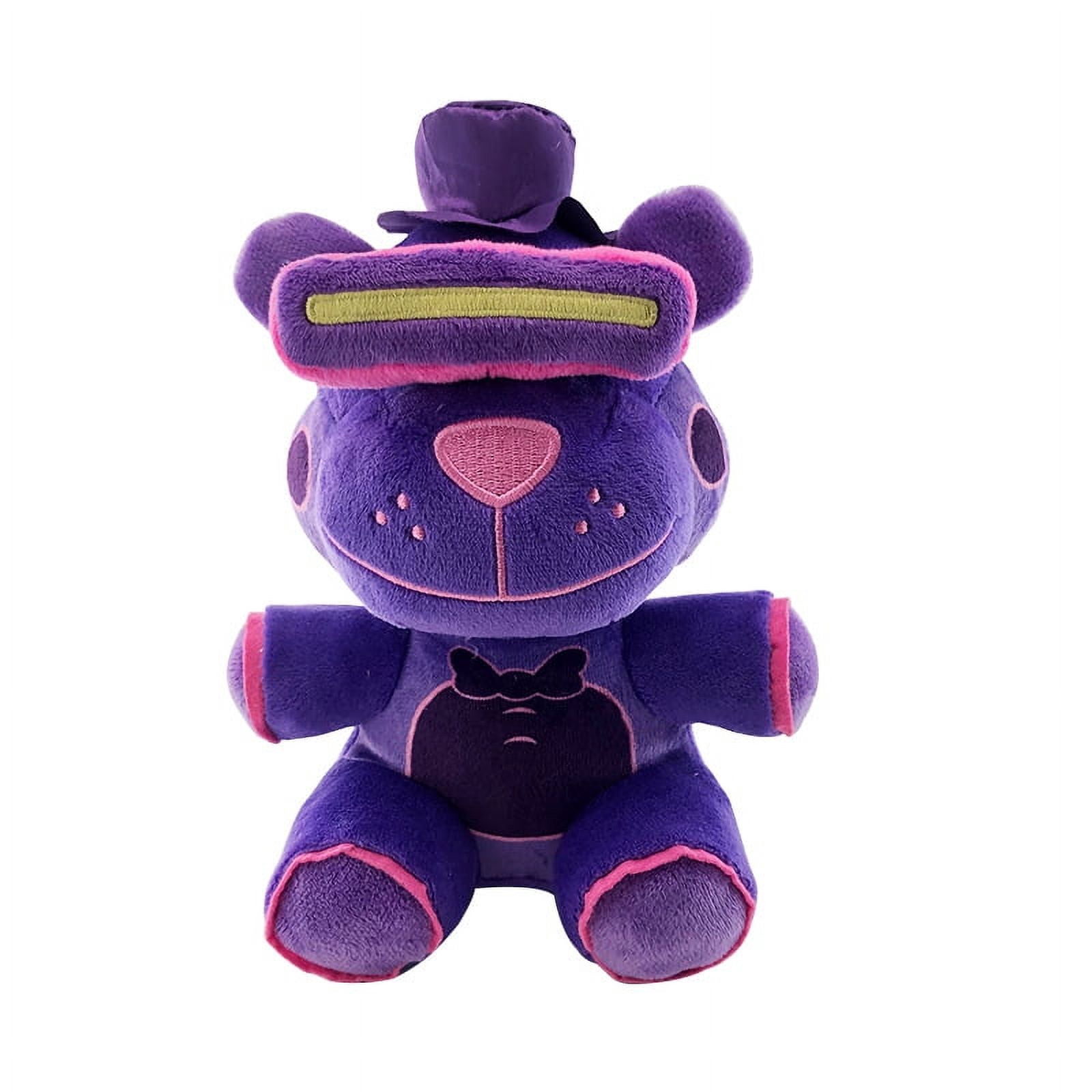 Teddy Bear's Five Nights Harem plush toy Purple Eye patch Bear 18cm