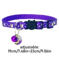 thumbnail image 3 of Breakaway Cat Collar,Cat Collars with Bell Moons Stars,Adjustable Cute Kitty Collars Safety Buckle Kitten Collar,Soft Polyester for Small Cats & Dogs,Cute Printed Collar with Charm Pendant, 3 of 4