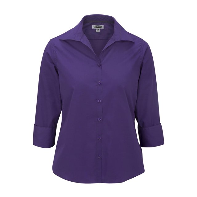 Edwards Blouse en Popeline à Manches 3/4 pour Femme, Style 5040