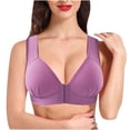 thumbnail image 2 of Qertyioot Women Plus Size Bras Seamless Comfortable Yoga Wireless Underwear, 2 of 9