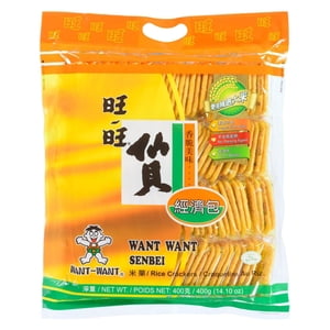 Want-Want Senbei Rice Crackers Family Pack 400g