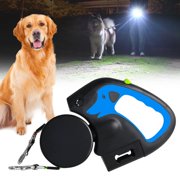 Dog Retractable Leash with Flashlight & Bag Holder 360° Rotating Double Pet Leash for Small to Large Dogs – Hands Free Dog Walking Accessory