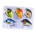 thumbnail image 2 of tamizeot 5x Mini Crankbait Leurres de Pêche Appâts de Pêche Réalistes pour Truite Doré Style Bateau B Style A, 2 of 6