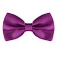thumbnail image 1 of INSPIRE CHIC Accessoires de Nœud Papillon pour Hommes Sangle Ajustable Formel Uni Smoking Pré-Noué Violet Rouge, 1 of 5