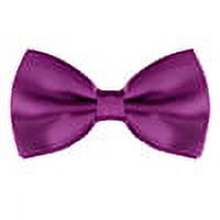 INSPIRE CHIC Accessoires de Nœud Papillon pour Hommes Sangle Ajustable Formel Uni Smoking Pré-Noué Violet Rouge