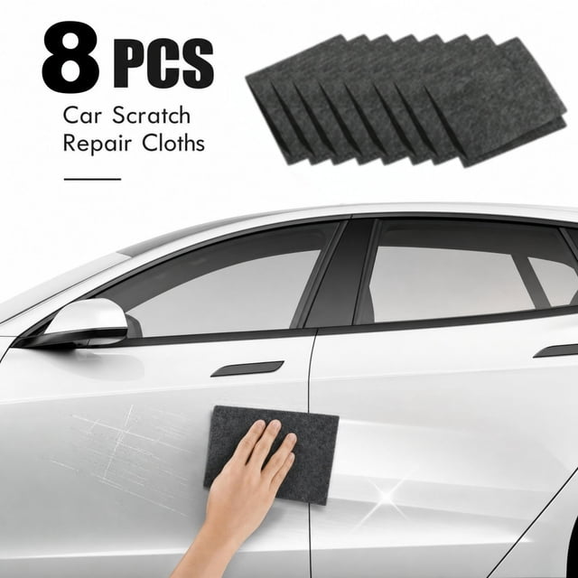 YiJuHui Car Scratch Remover Cloth Advanced Scratch Repair Swirls Removal Glitter Cloth Auto Paint Restorer Quick Fix Microfiber Polish Cloth Car Detailing