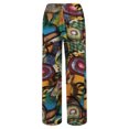 thumbnail image 4 of CEHVOM Women Printing Pokets Elastic Drawstring Loose Trousers Pants, 4 of 6
