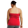 thumbnail image 2 of Women's Cotton Plus Size Camisole Tank Top - Hot Pink - X-Large, 2 of 2