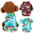thumbnail image 2 of MesaSe Pet Colorful Style Costume  Cool Breathable Chiffon Short Sleeve Printed Shirt For Dogs, 2 of 6