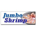 thumbnail image 1 of SignMission Autocollant Jumbo Crevettes 24 Po. - Cocktail Froid Nourriture Saine Locale Frit, 1 of 1