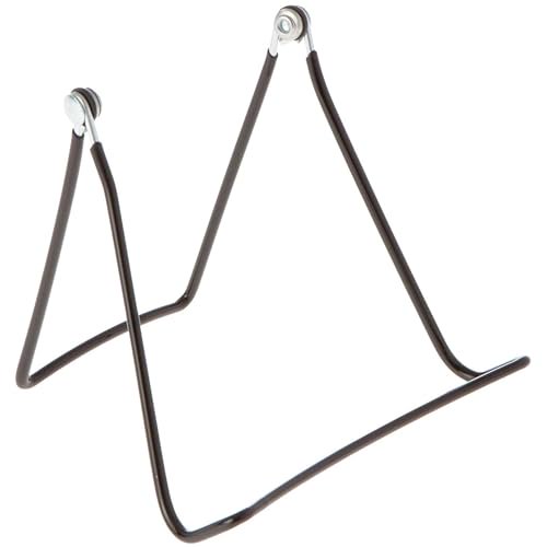 GIBSON HOLDERS Chevalet d'Exposition à Fil Noir Réglable 2 Ax, 5,5 Pouces L x 4 Pouces P x 5,25 Pouces H, Lot de 6