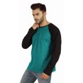 thumbnail image 3 of Inkmeso Men's Regular Fit Round Neck Shirt Solid Raglan Long Sleeve T-Shirts, 3 of 7