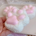 thumbnail image 2 of Pink Oversized Plush Stress Relief Toy Animal Paw Design Sensory Fidget Anxiety Reduction Hand Therapy Calming Companion Desk Accessory For All Ages, 2 of 8