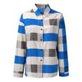 thumbnail image 2 of Innerwin Blouse Col à Revers Chemises pour Femmes Plage Boutonnée Hauts Décontractés Bleu 4TG, 2 of 9