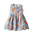 thumbnail image 2 of LOVZFMLL Jupe Princesse d'Été Sans Manches pour Filles, à Volants, en Dentelle, Col Rond, Broderie, en Maille, avec Nœud, 2 of 3