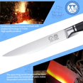 thumbnail image 3 of XYJ Authentic Since 1986,Kitchen Knife,8 Inch Stainless Steel Brisket Knife with Sheath,Razor Sharp Carving Knife,Meat Cleaver,Kitchen Cutlery,Professional Chef Knife for Kitchen Outdoor Camping, 3 of 8