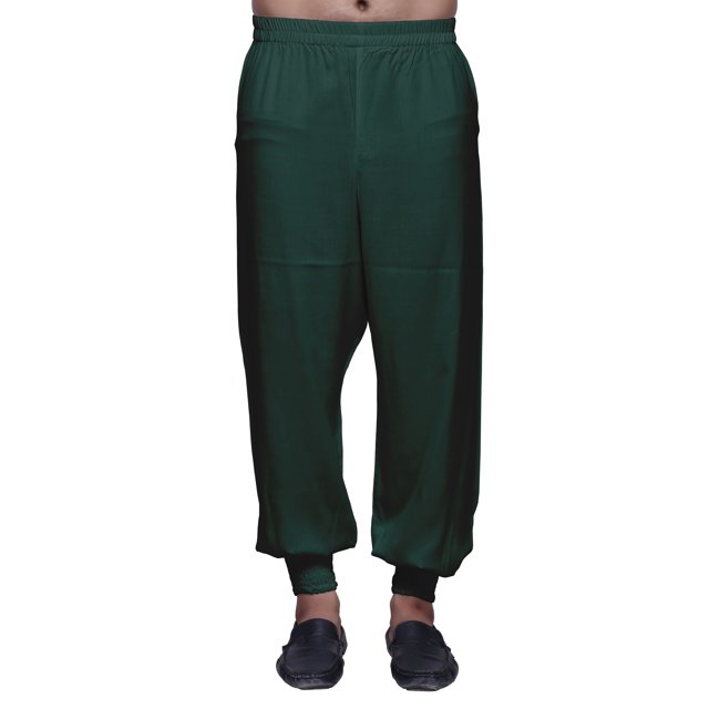 Atasi Mens Elastic Ethnic Wear Bottom Pant Readymade Solid Rayon Harem Pajama