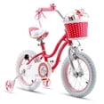 thumbnail image 1 of RoyalBaby Stargirl Vélo d'Extérieur pour Enfants 14 Pouces avec Roues Stabilisatrices, Rose, 1 of 12