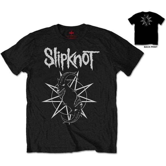 Slipknot Unisex T-Shirt Goat Star Logo (Back Print)