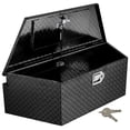thumbnail image 1 of Kojooin Trailer Tongue Box - 33/39 Inch Heavy Duty Aluminum Diamond Plate Tongue Box Tool Chest, Tuckbed Toolbox Storage with Lock & Keys, 1 of 6