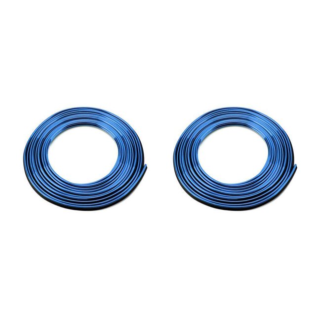 stanreset 5M Line Car Interior Decor Strip Red Point Edge Gap Door Panel Accessories TrimM blue 2Set